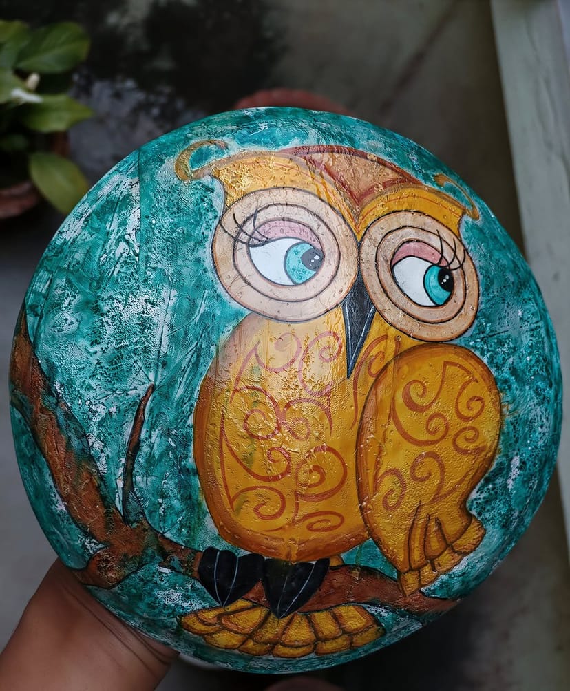 Hand-Painted Clay Shora (মাটির সরা) - Image 1